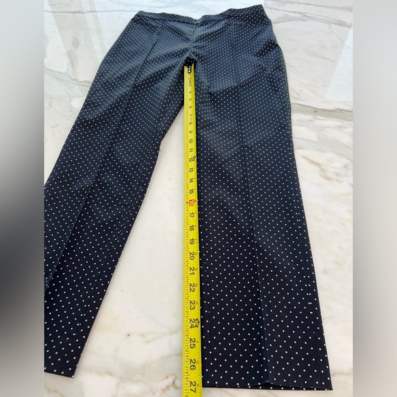 AKRIS PUNTO FRANCA BLACK & CREAM POLKA DOT COTTON TROUSERS IT 44 / US 8 NWTS! - Picture 13 of 16